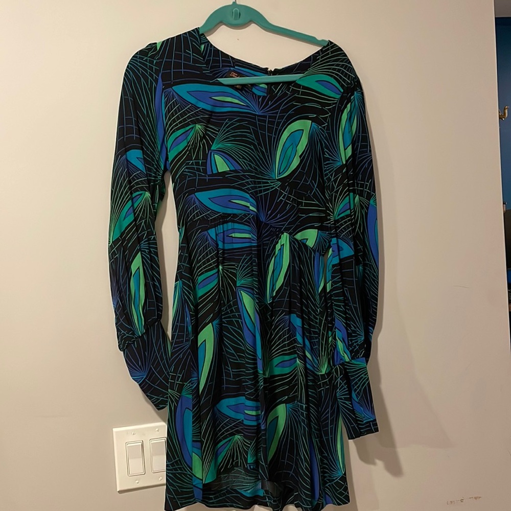Trashy Diva peacock dress, long sleeves